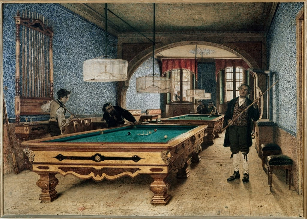 Una partita al biliardo - Brera, Milano